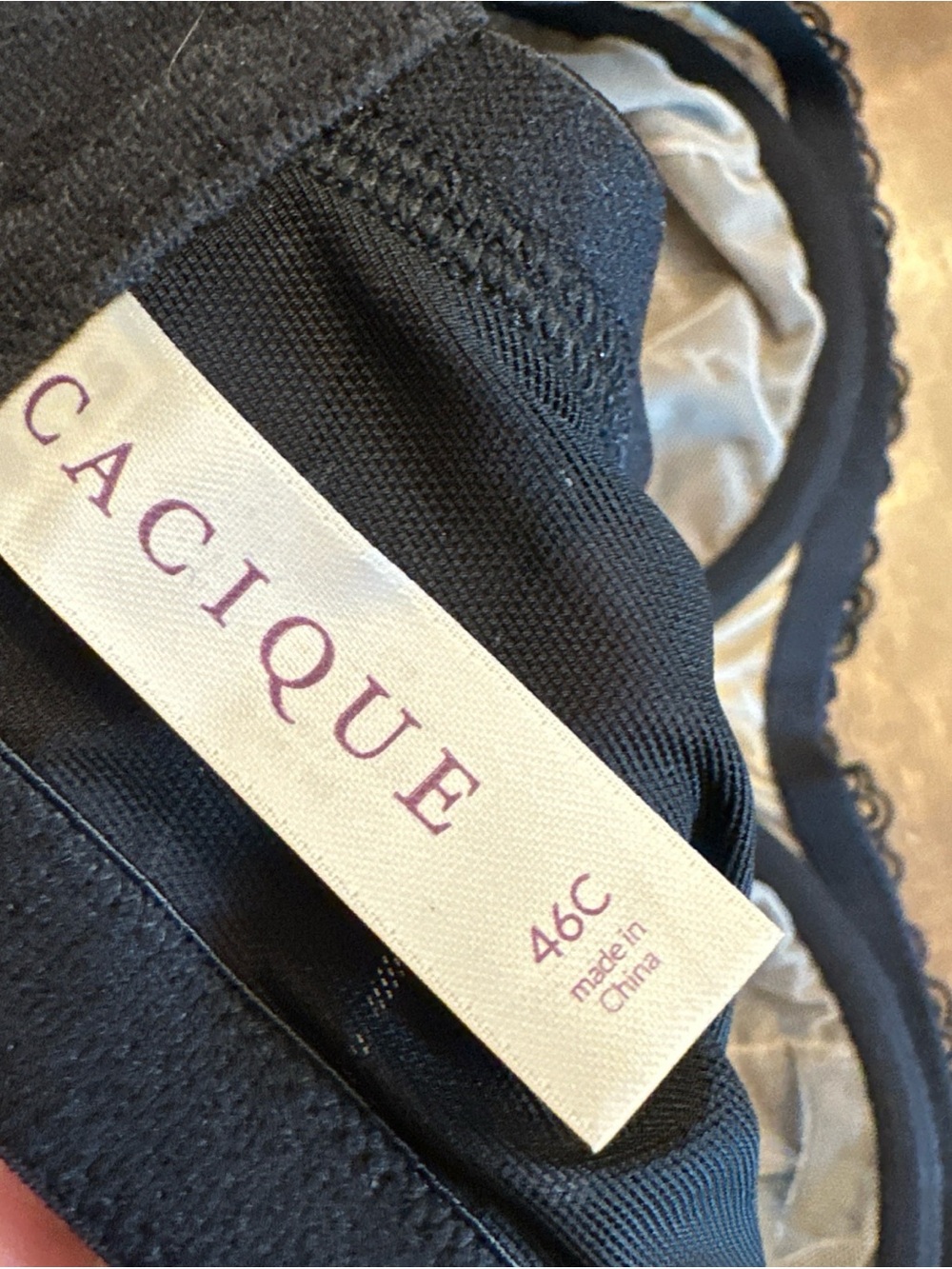 Cacique Bra 46C Seriously Sexy Full Coverage Lace Unlined Underwire Lingerie - Picture 6 of 7